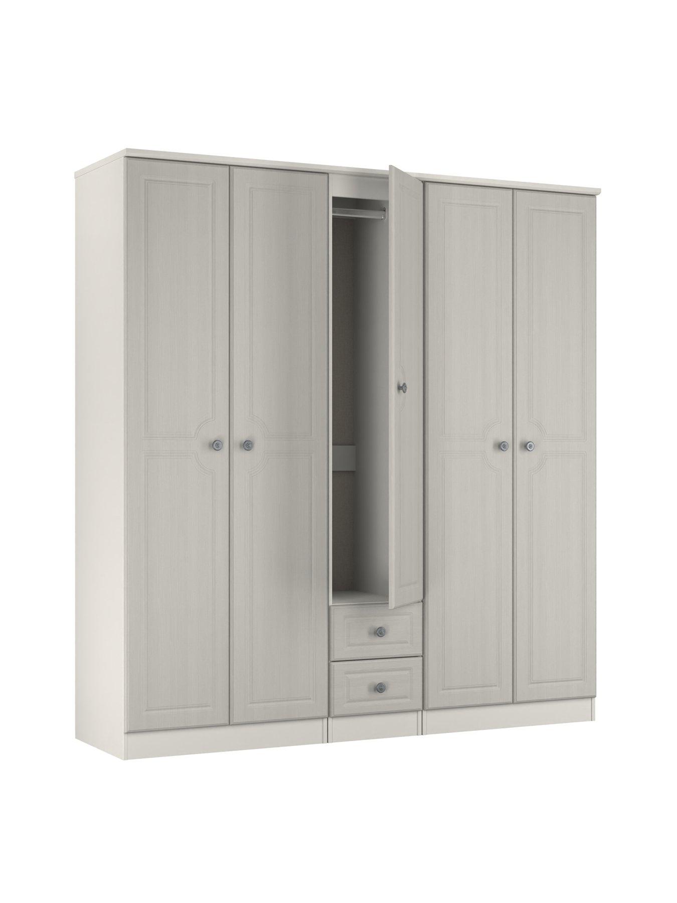 Image 5 of 7 of SWIFT Cambridge 5 Door 2 Drawer Mirror Wardrobe - Ready Assembled