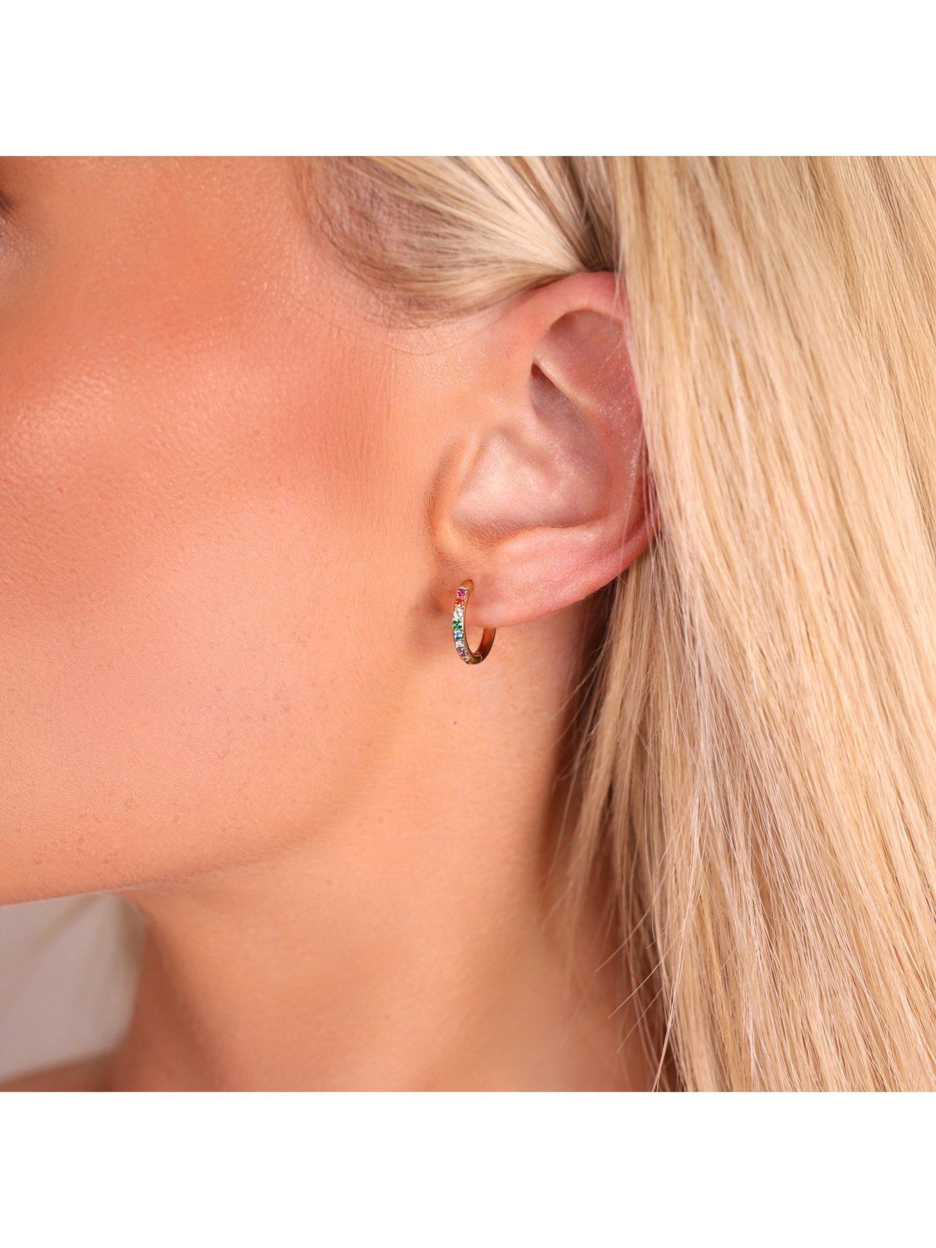  image of say-it-with-rainbow-hug-earrings-yellow-gold