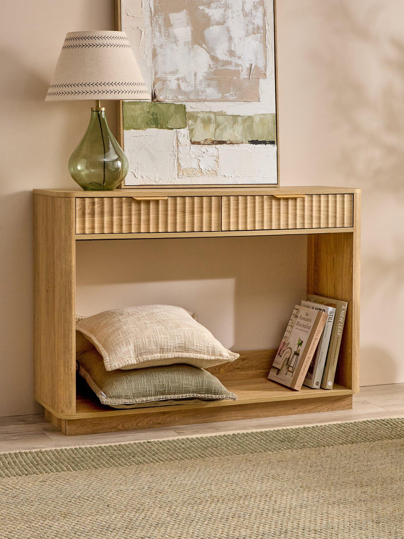 Michelle Keegan Home Sculpt Console Table - Oak - FSC® Certified
