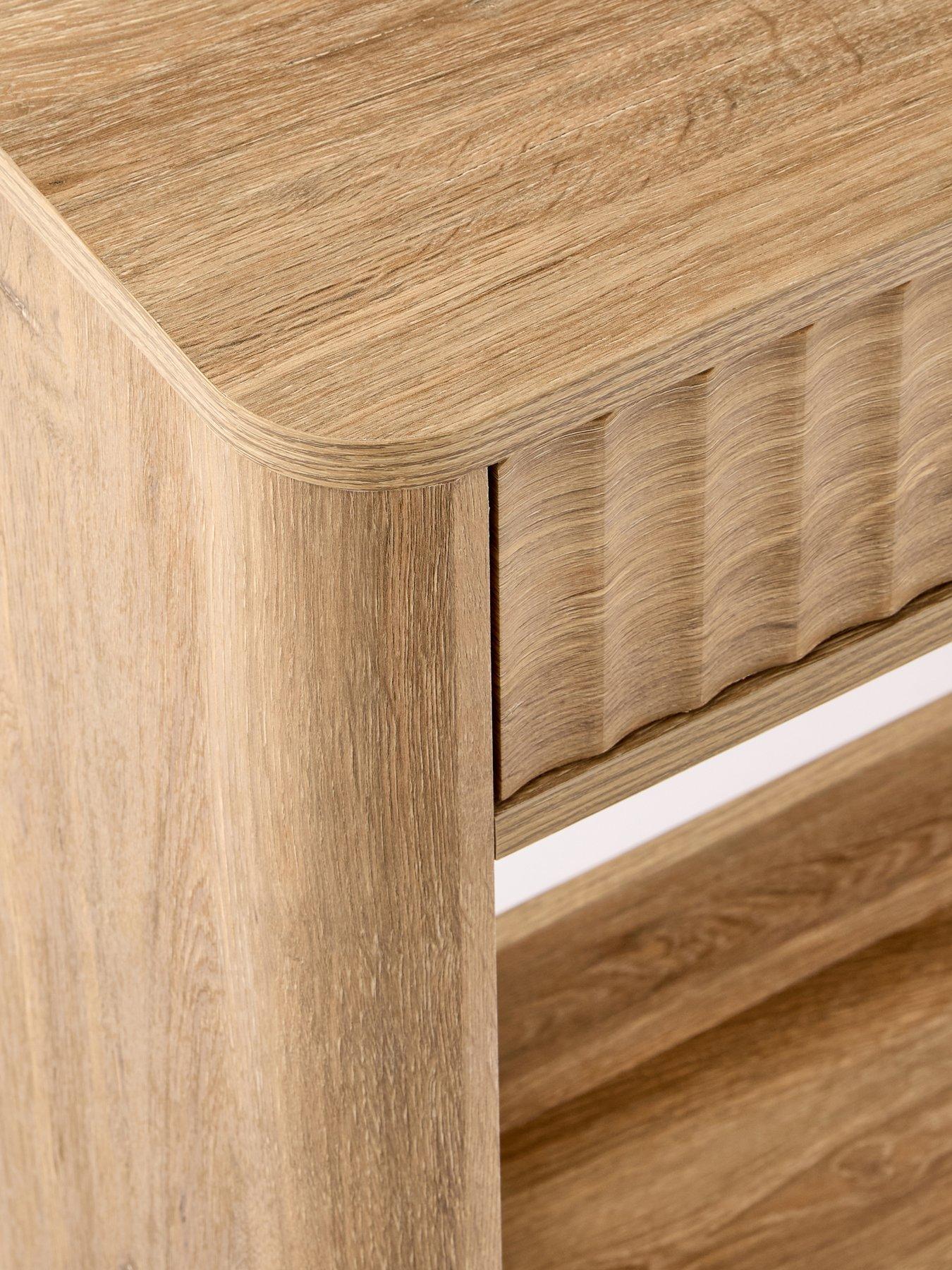 Image 5 of 7 of Michelle Keegan Home Sculpt Console Table - Oak