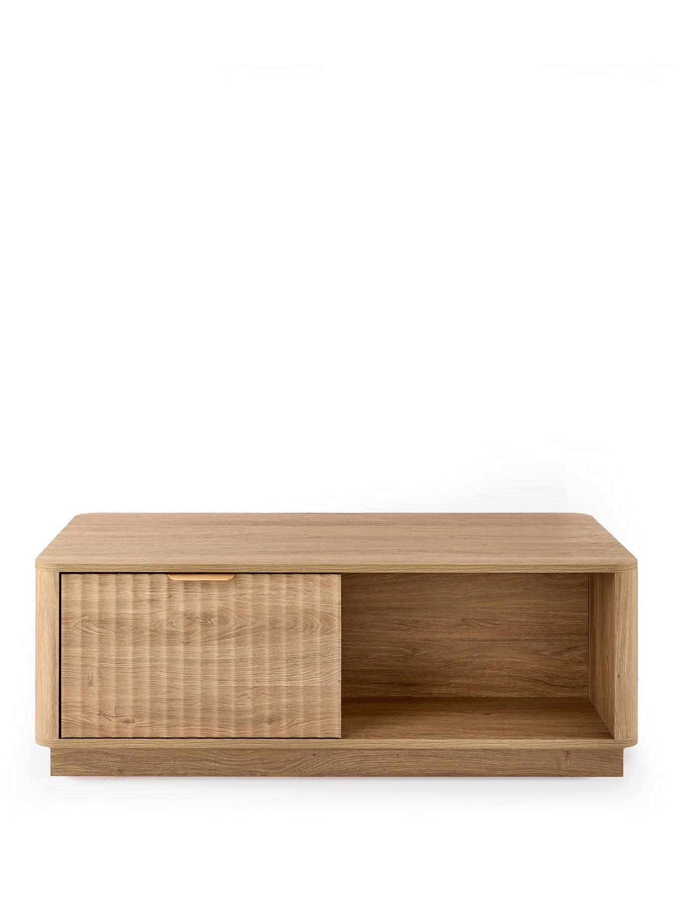  image of michelle-keegan-home-sculpt-2-drawernbspcoffee-table-oak