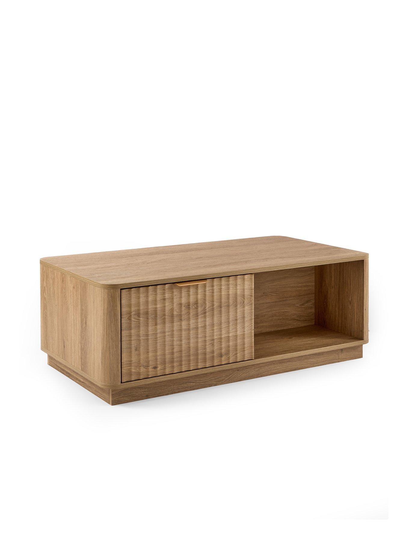  image of michelle-keegan-home-sculpt-2-drawernbspcoffee-table-oak