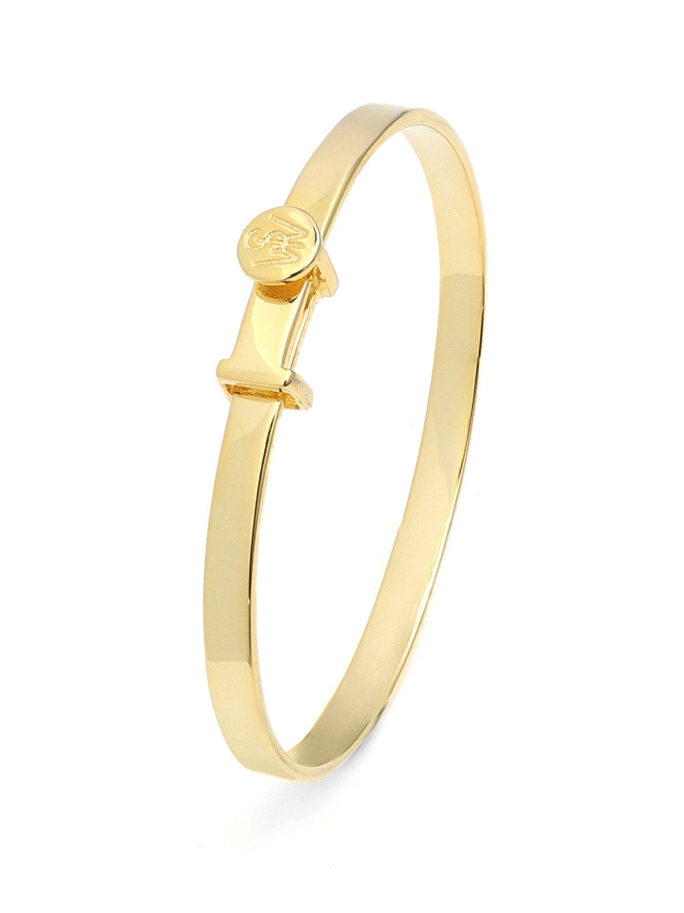 Say It With Baby Plain Bangle - Yellow Gold