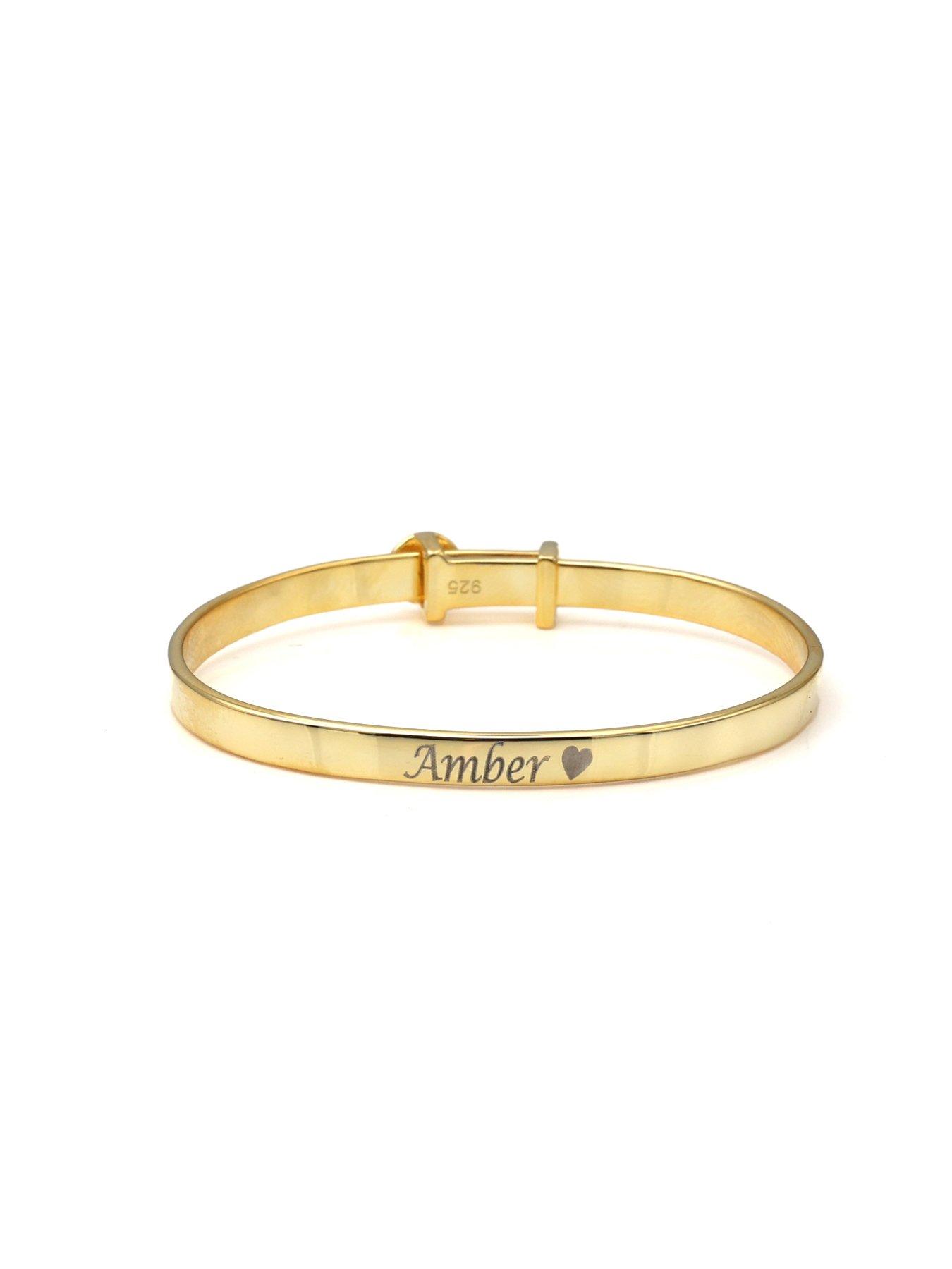  image of say-it-with-baby-plain-bangle-yellow-gold