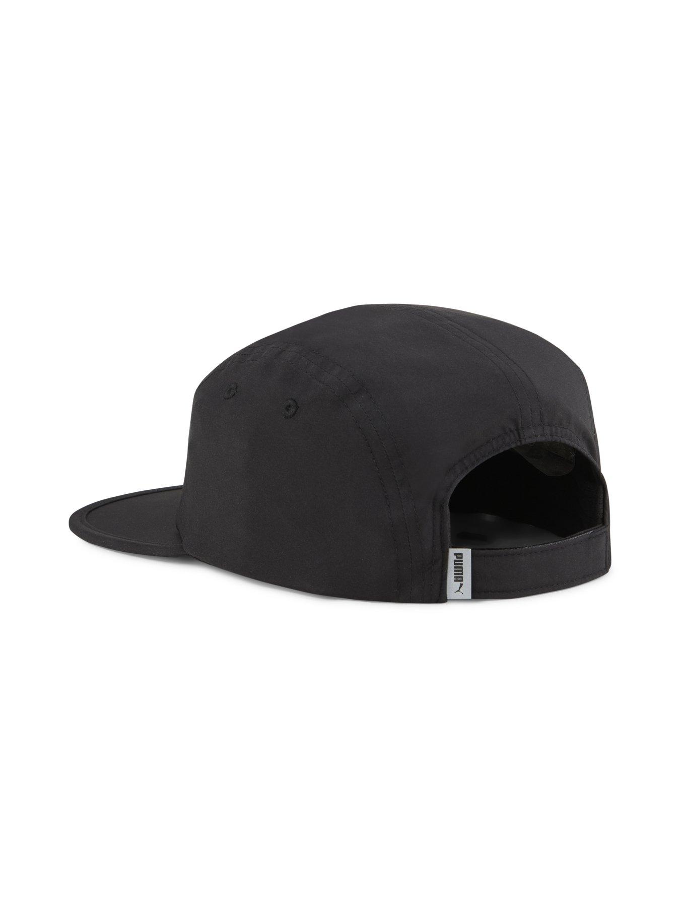  image of puma-mens-running-essentials-5-panel-cap-black