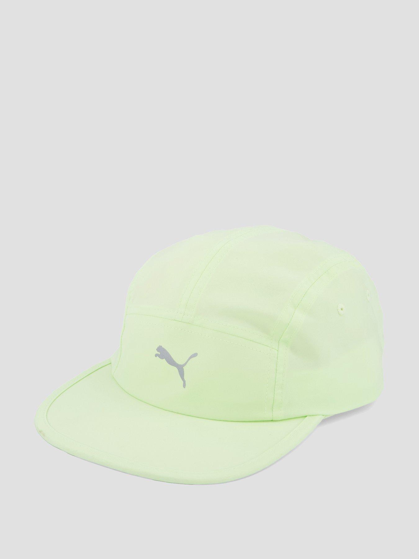 back image of puma-mens-running-essentials-5-panel-cap-yellow