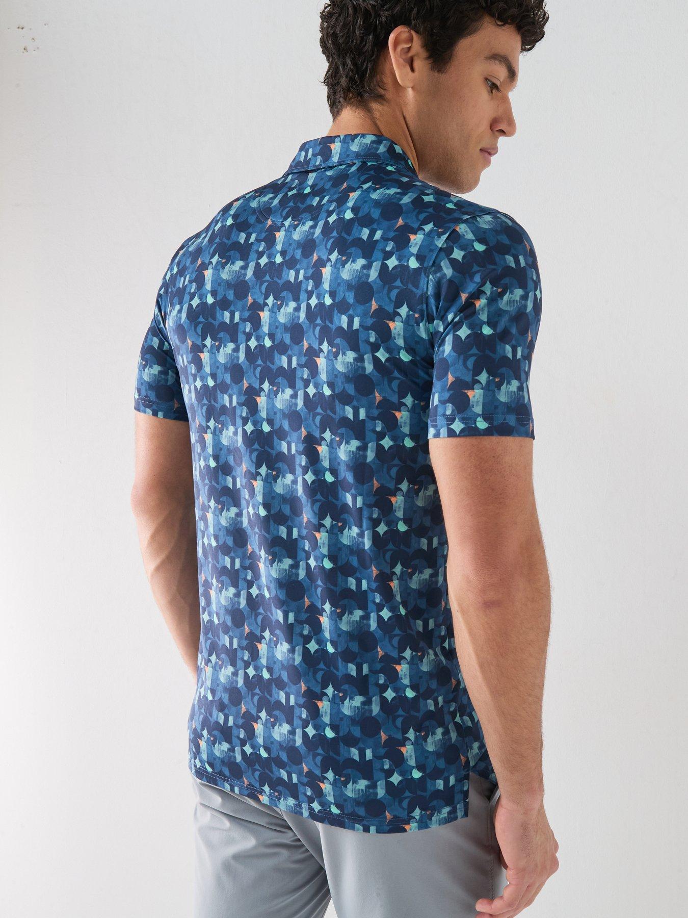 Image 2 of 6 of Puma Mens Golf Mattr Deco Polo - Navy