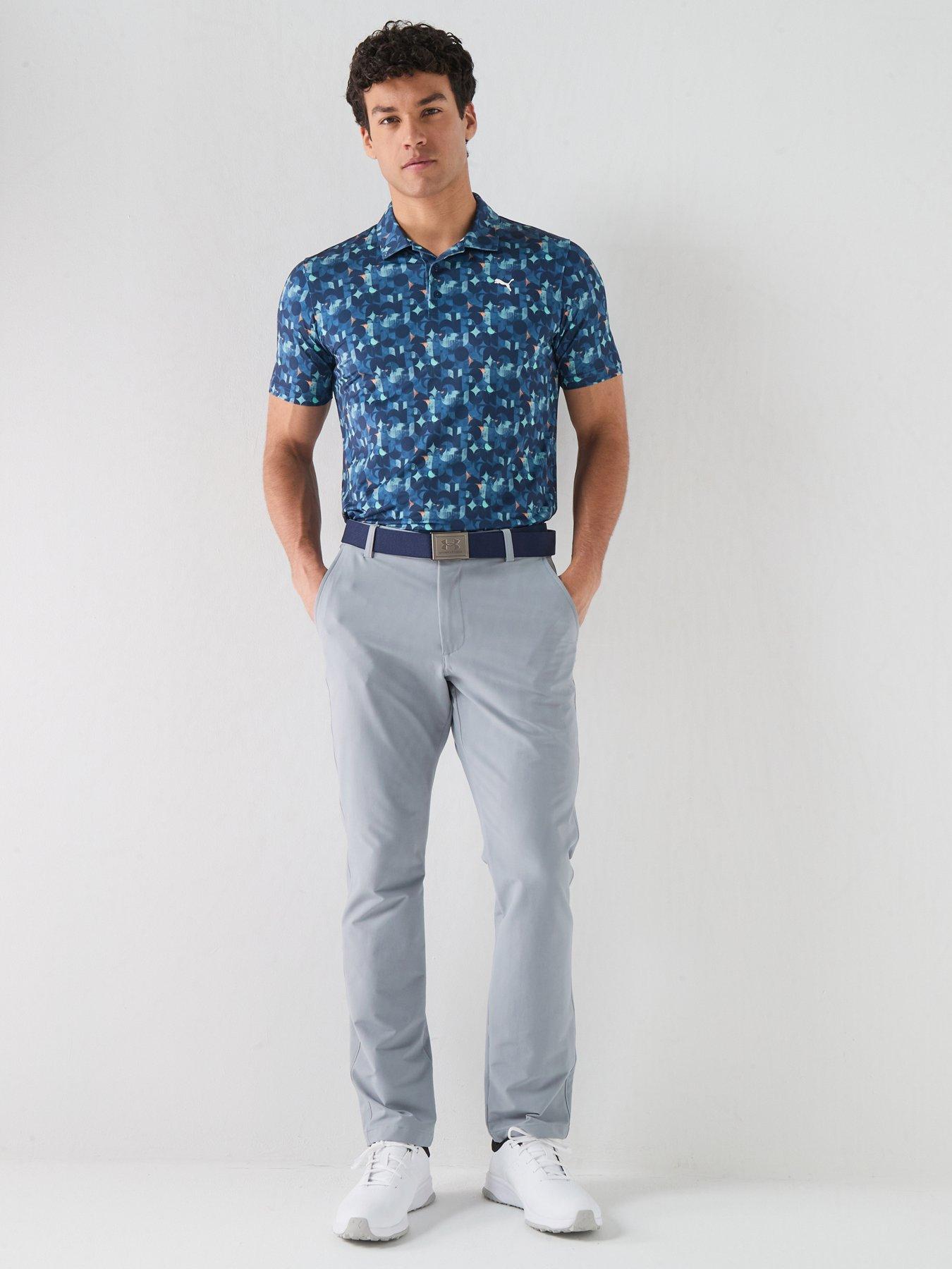 Image 3 of 6 of Puma Mens Golf Mattr Deco Polo - Navy