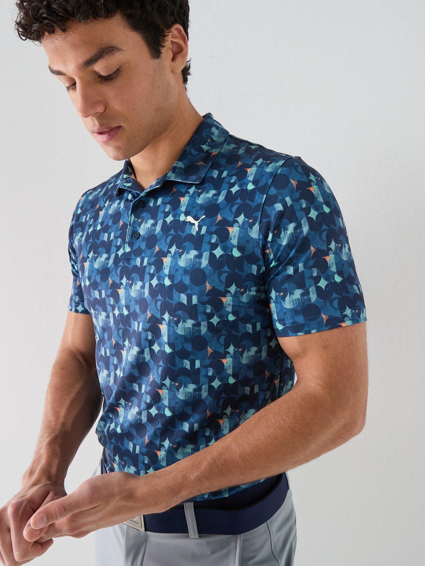 Image 4 of 6 of Puma Mens Golf Mattr Deco Polo - Navy