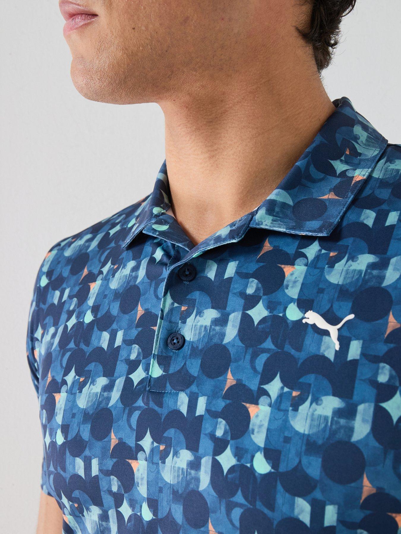 Image 6 of 6 of Puma Mens Golf Mattr Deco Polo - Navy