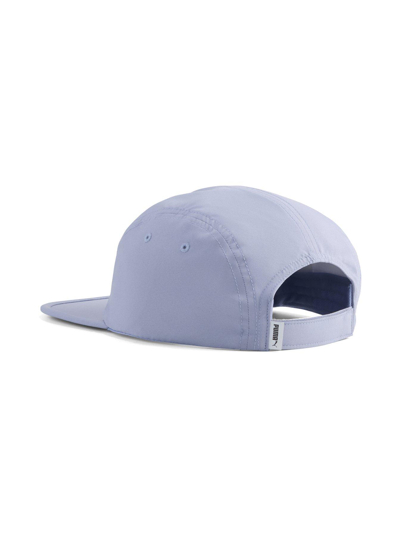 back image of puma-mens-running-essentials-5-panel-cap-grey