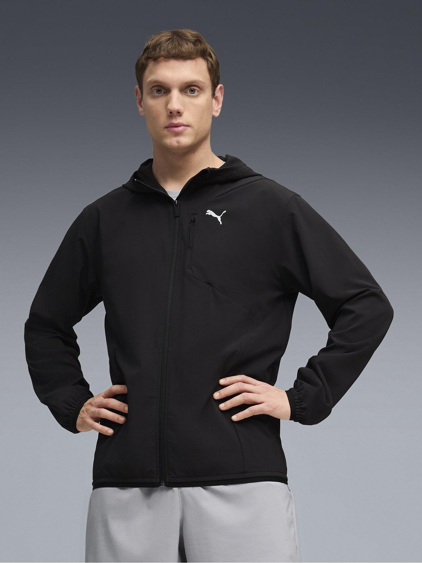 Puma Mens Training Pwr Stretch Woven Jacket - Black