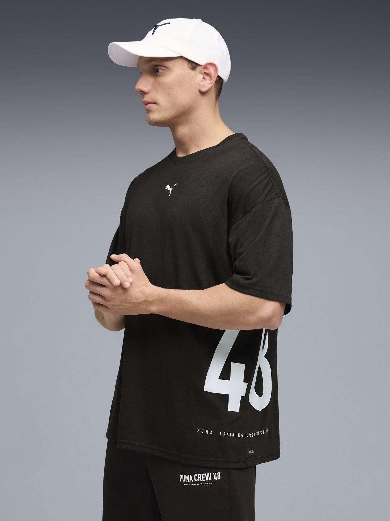 Puma Mens Training Graphic Oversized T-Shirt - Black