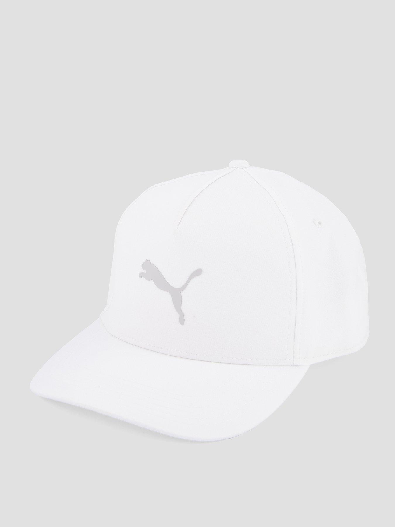 back image of puma-mens-golf-prowler-snapback-cap-white