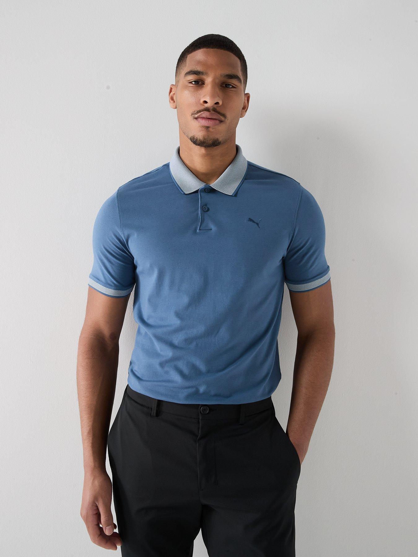 Puma Mens Golf Modalon Crafted Polo Shirt - Navy