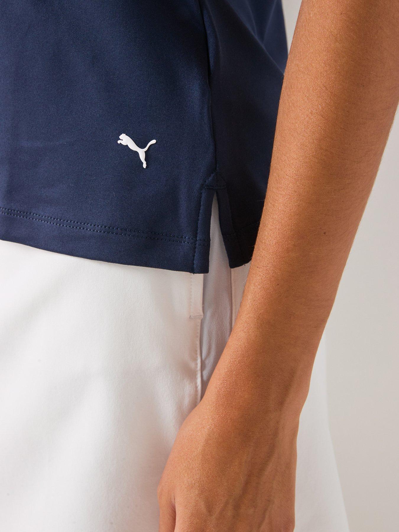 Image 5 of 6 of Puma Womens Golf Cloudspun Sleeveless Polo - Navy