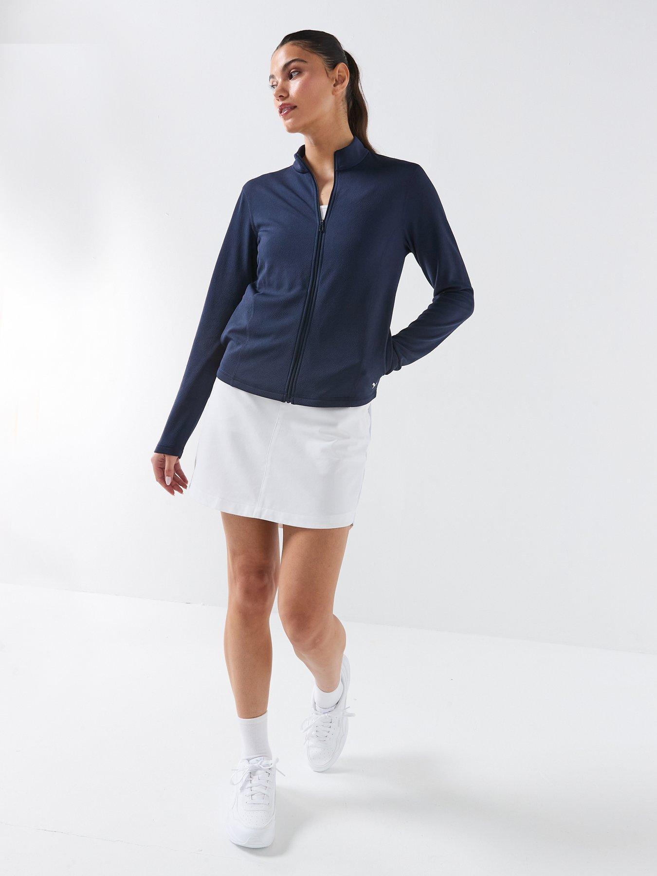 Image 3 of 6 of Puma Womens Golf Pure Textured Jacket - Navy