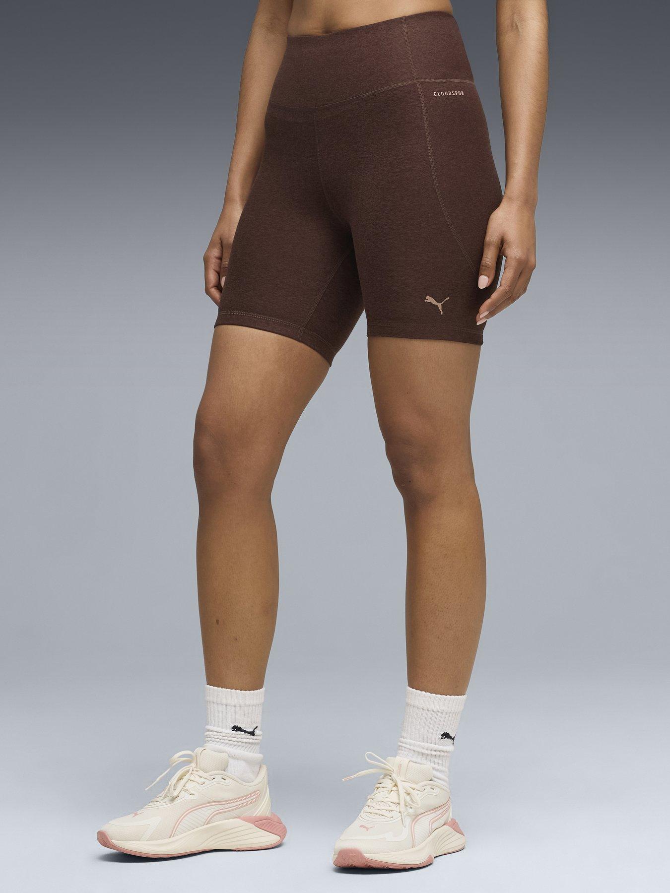 puma-womens-training-cloudspun-6inch-bike-shorts-brown
