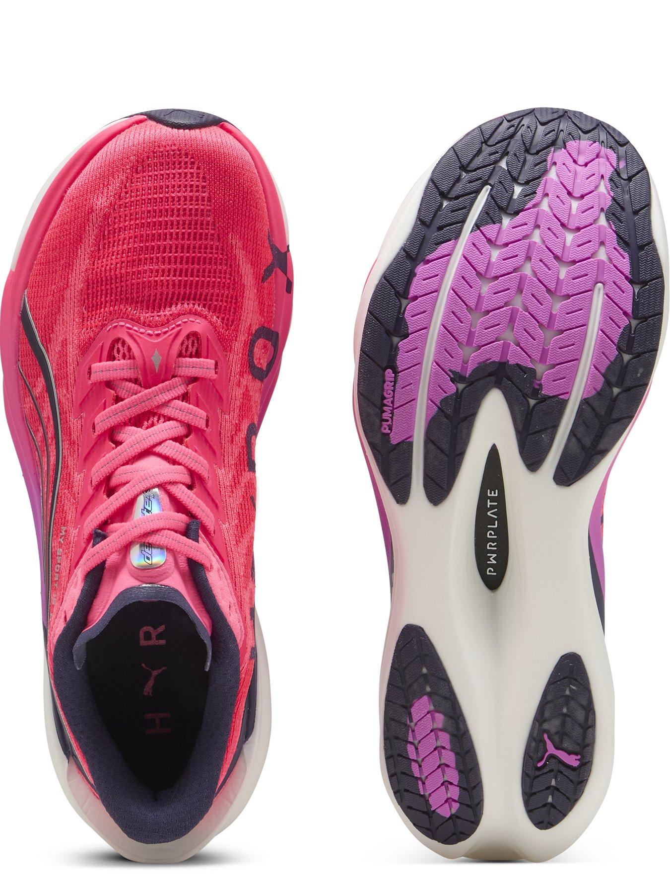 image of puma-womens-running-deviate-nitro-4-x-hyrox-trainers-pink