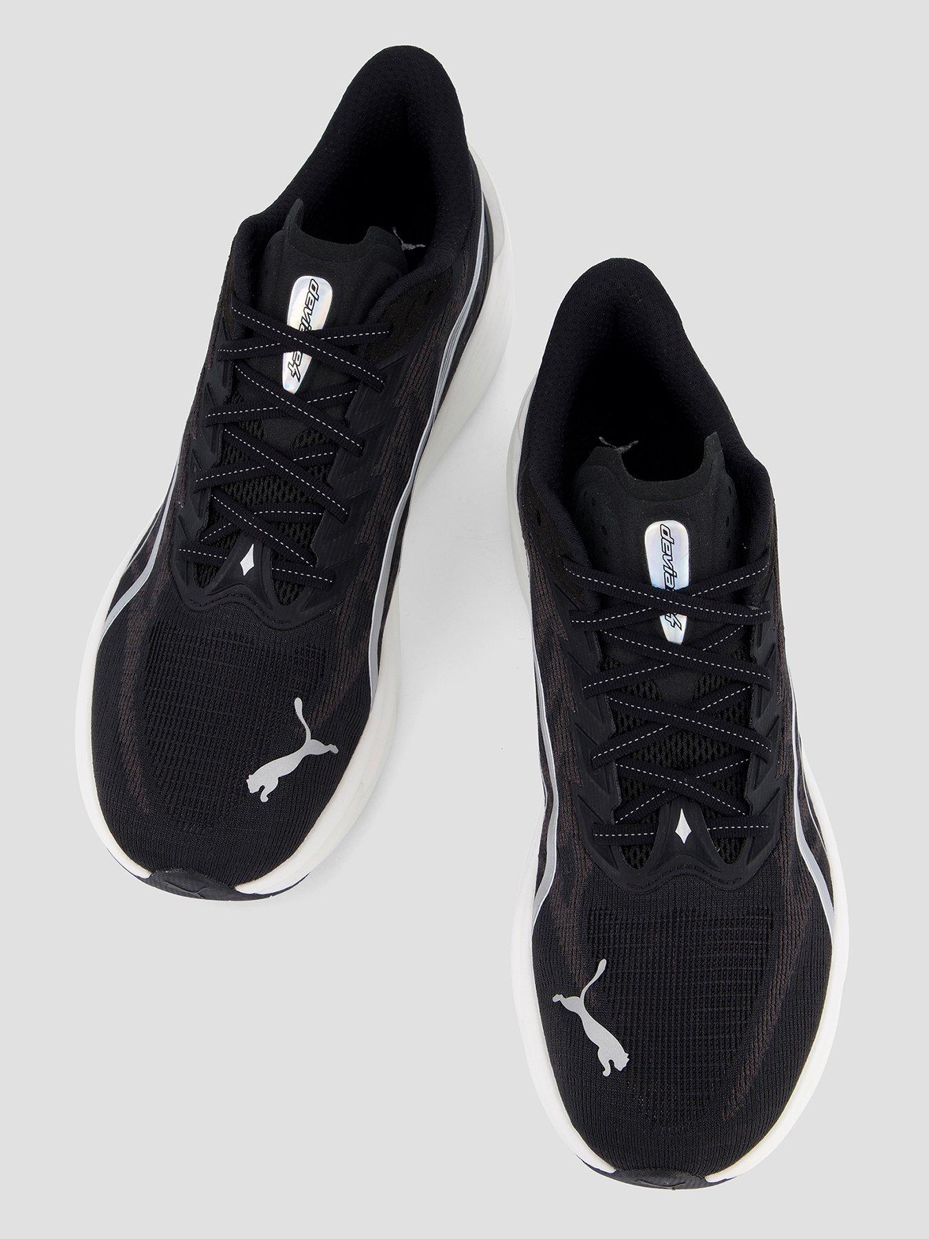  image of puma-mens-running-deviate-nitro-4-trainers-black