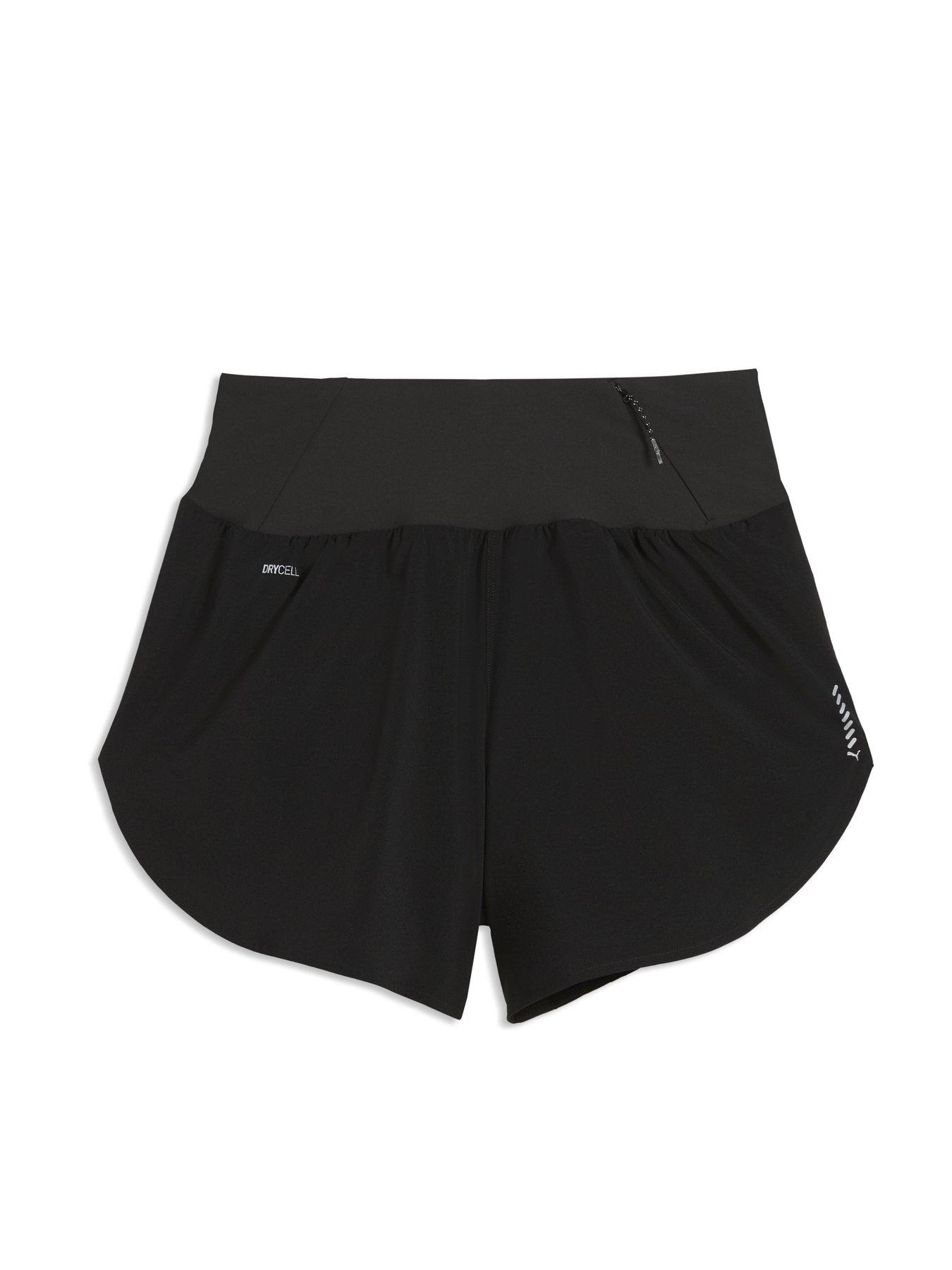 Image 7 of 7 of Puma Womens Running Dreamrun 4Inch Drycell Shorts - Black
