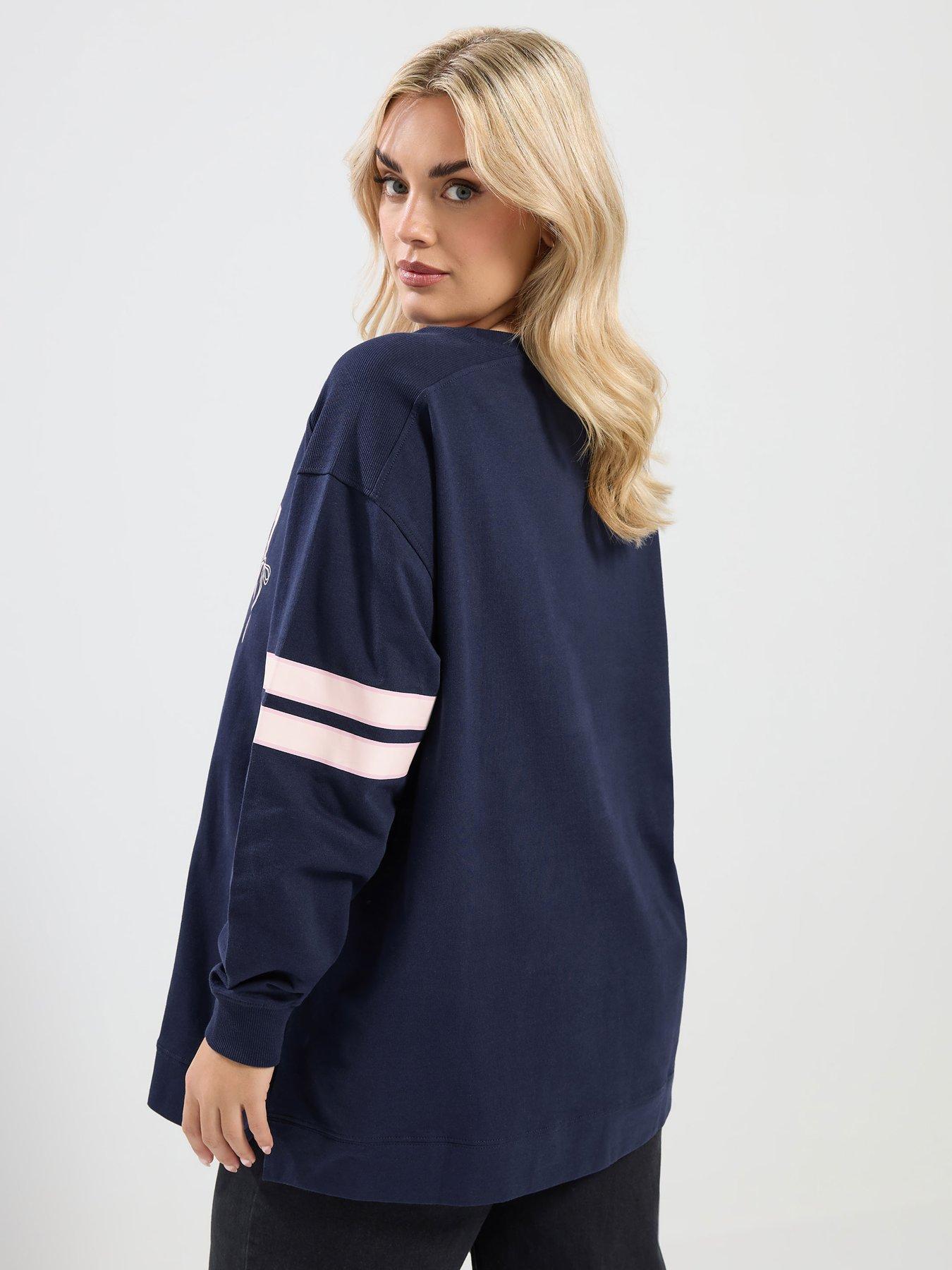  image of yours-curve-football-jersey-top-blue