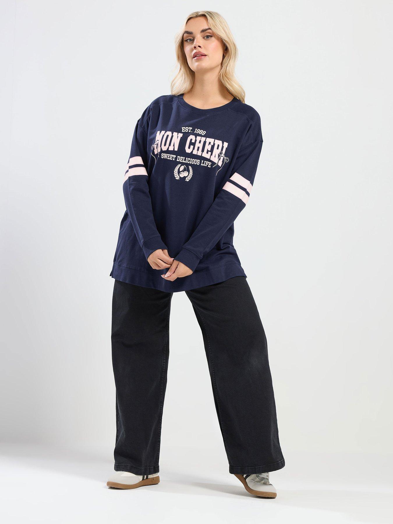  image of yours-curve-football-jersey-top-blue