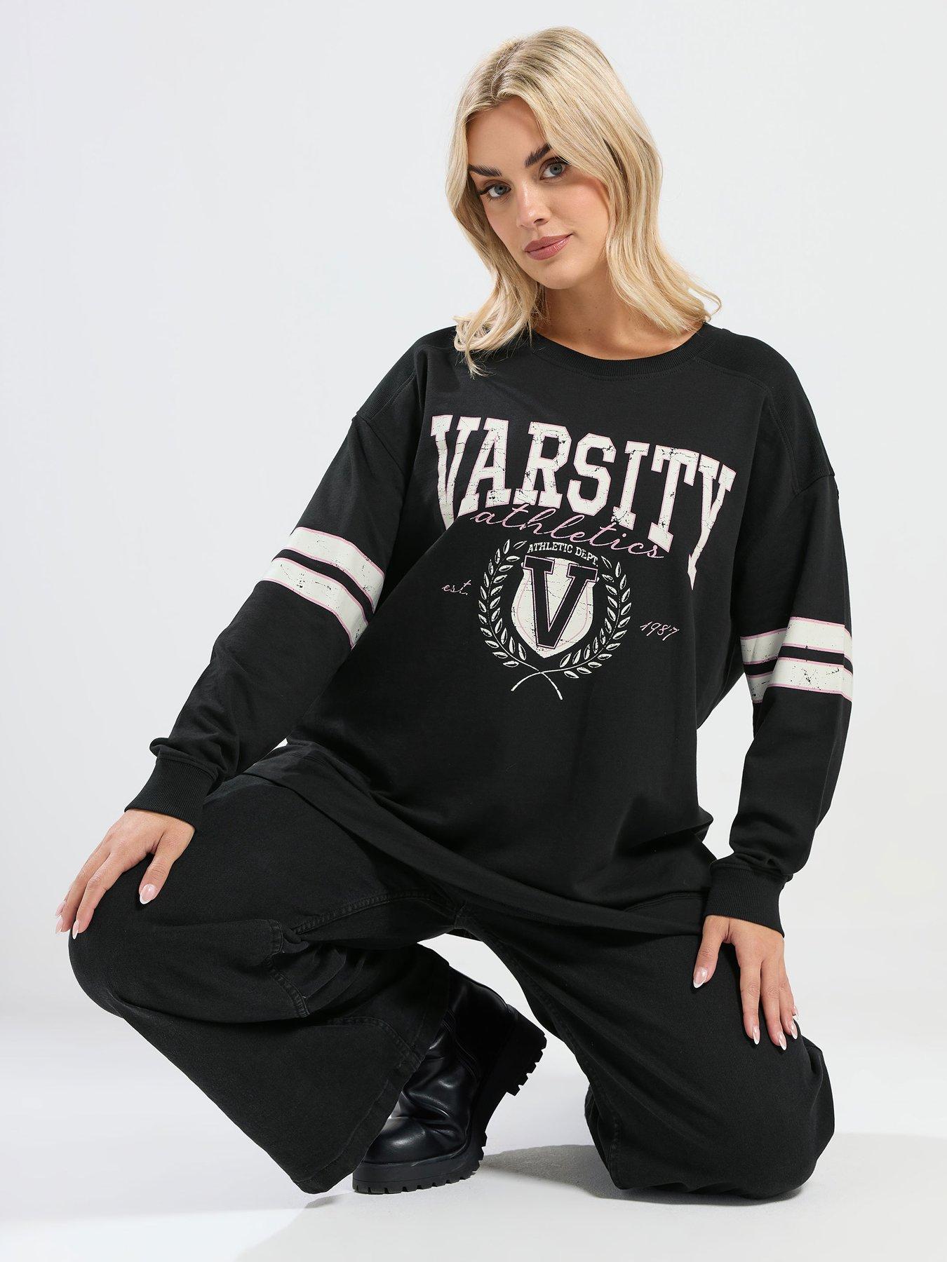  image of yours-curve-football-jersey-top-black