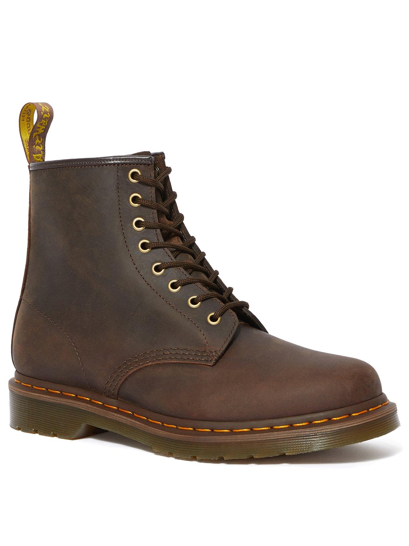 stillFront image of dr-martens-1460-crazy-horse-dark-brown