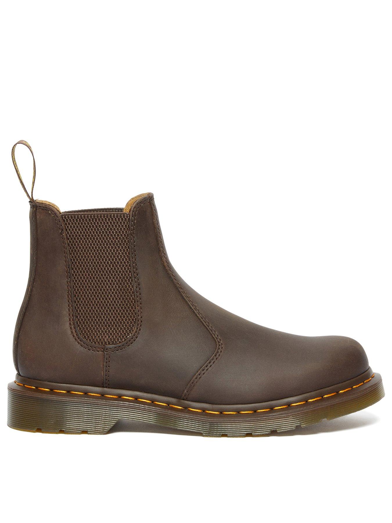 front image of dr-martens-2976-ys-crazy-horse-dark-brown
