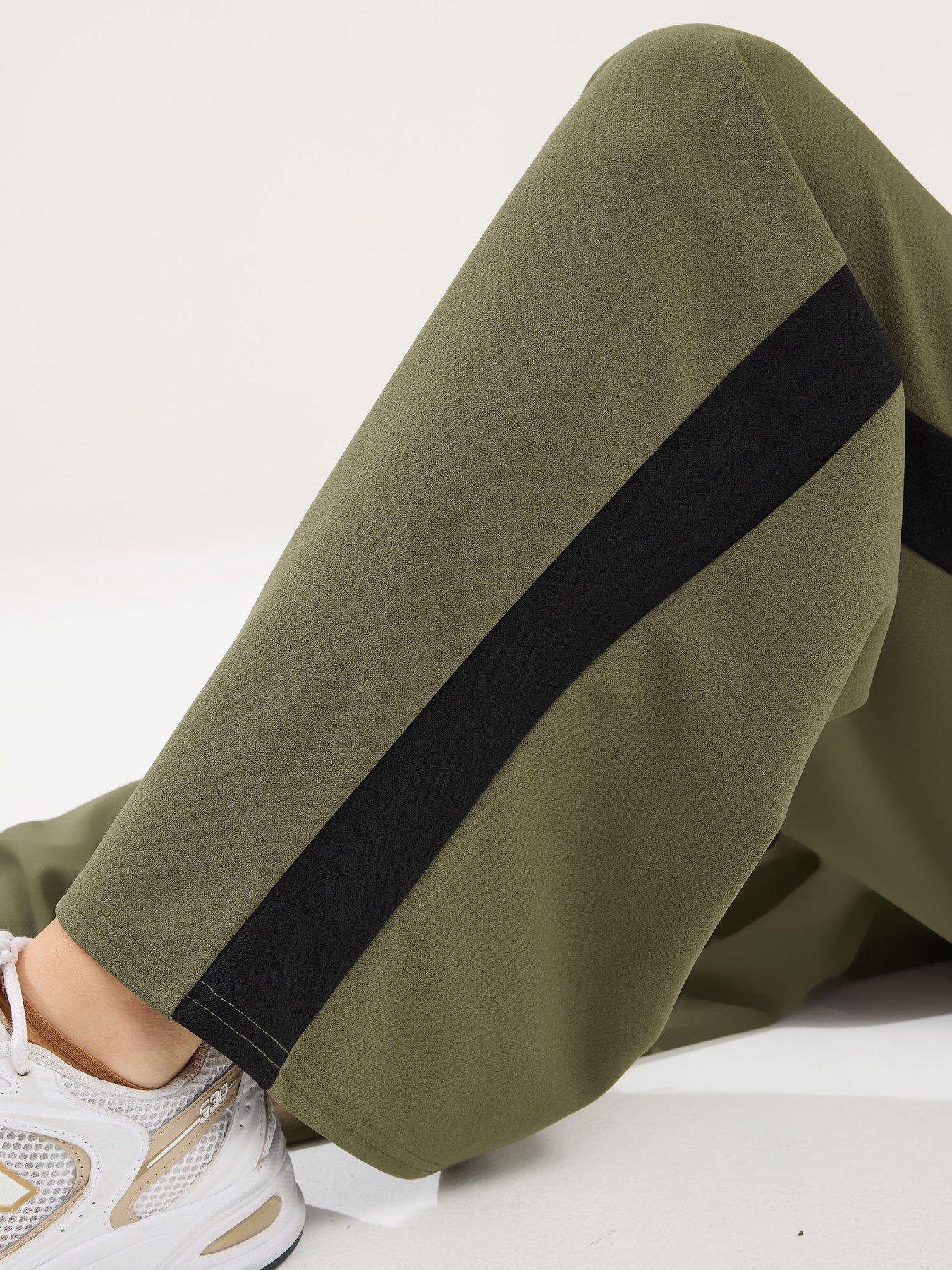  image of pixiegirl-petite-scuba-wide-leg-trouser-green