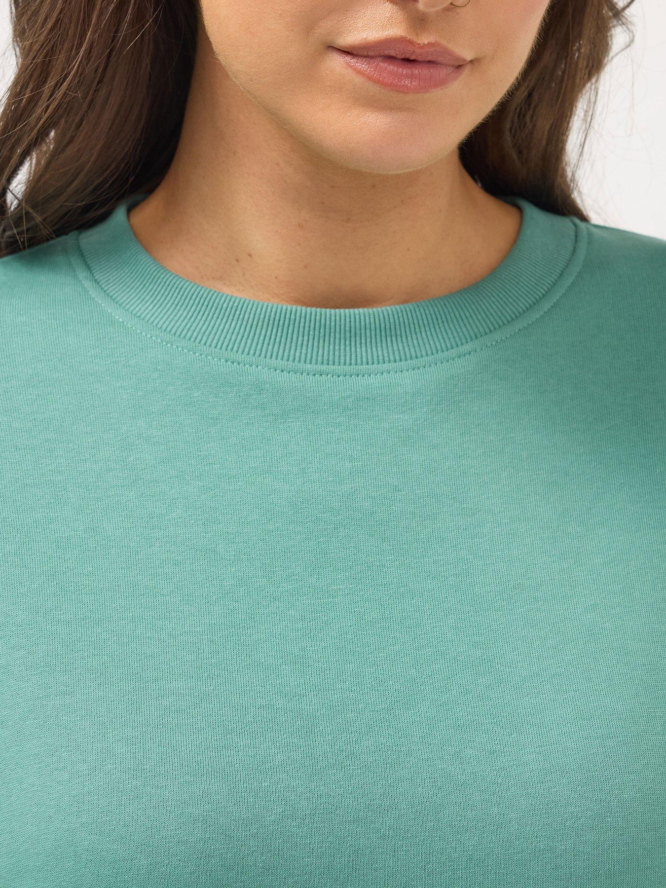  image of yours-curve-basic-sweatshirt-blue