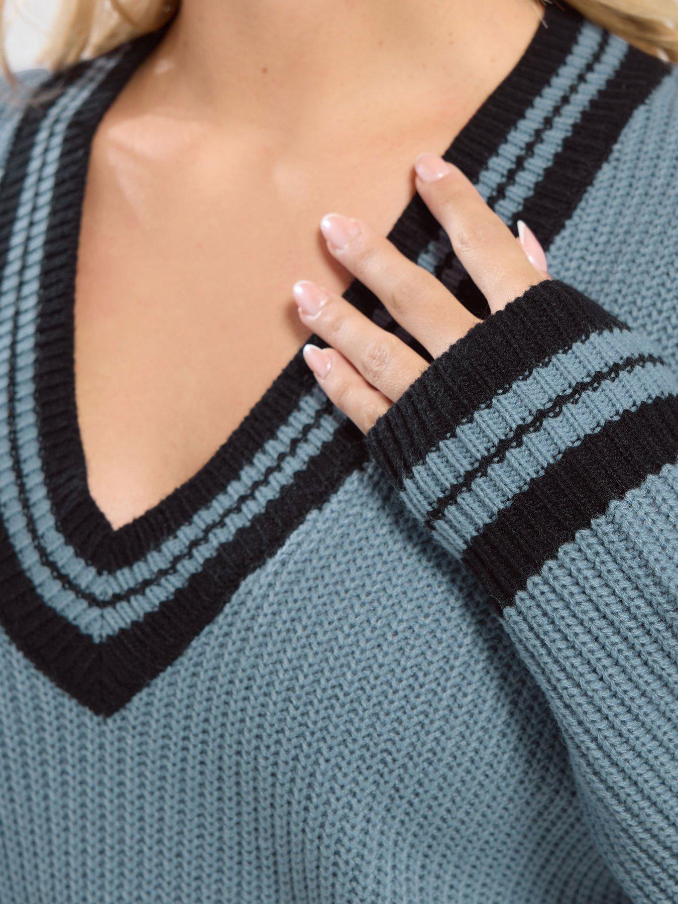  image of yours-curve-tennis-jumper-blue