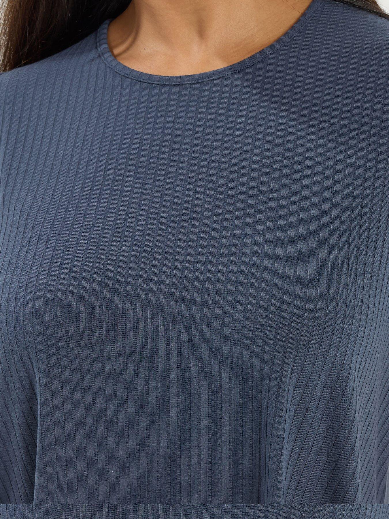  image of yours-curve-rib-swing-top-grey