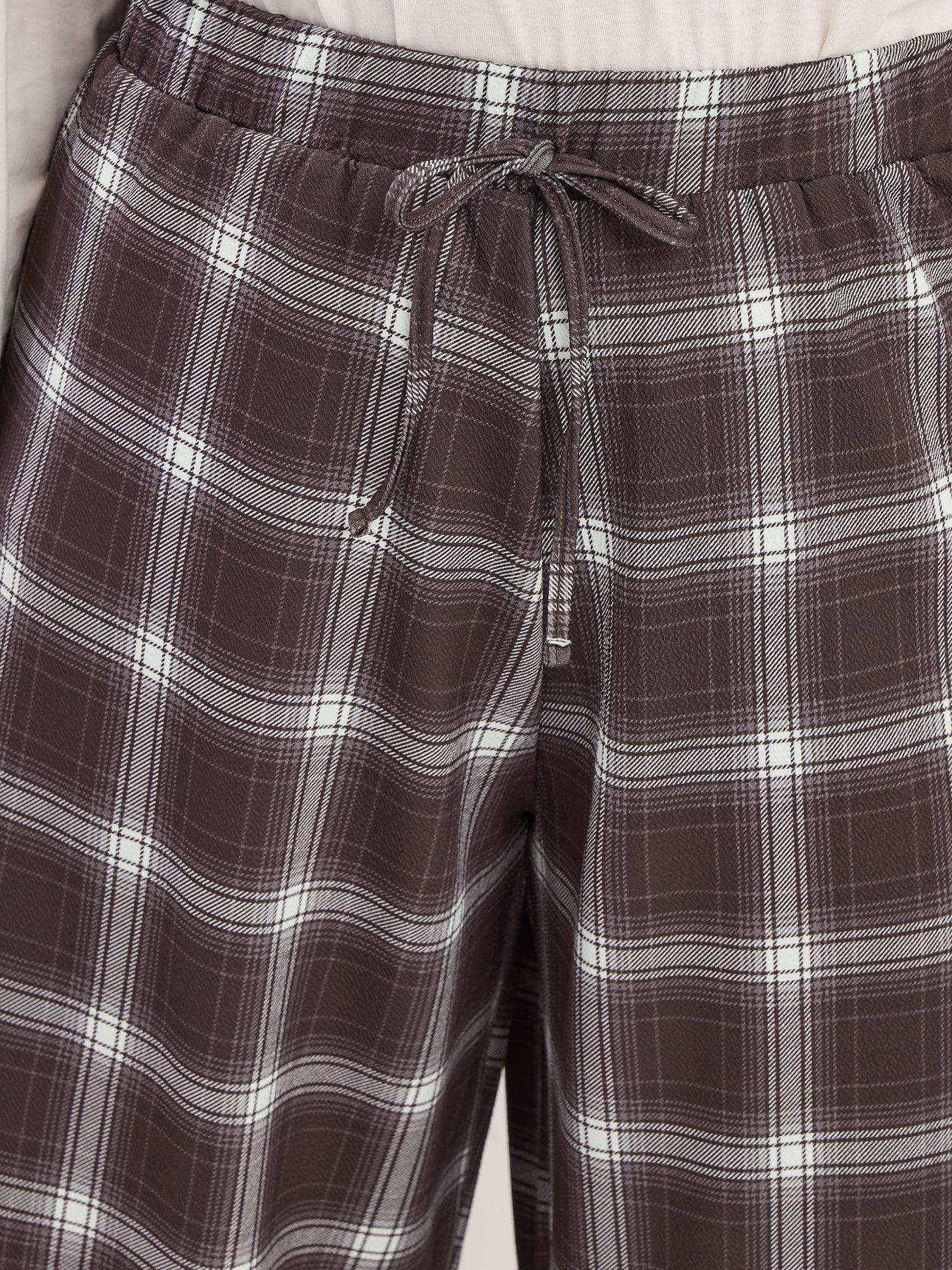  image of yours-curve-crepe-wide-leg-trouser-brown