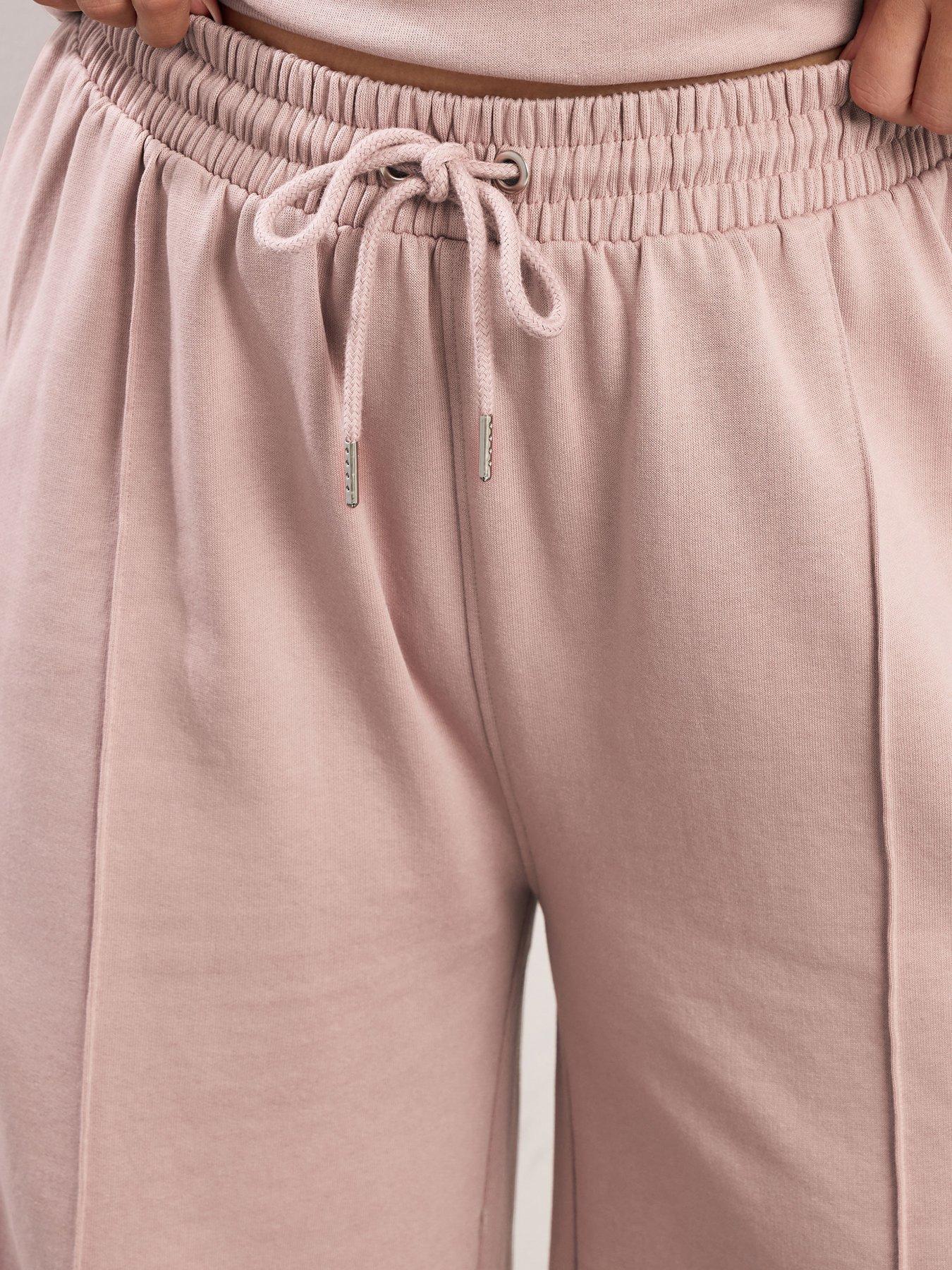 Image 4 of 4 of Yours Curve Wide Leg Jogger - Pink