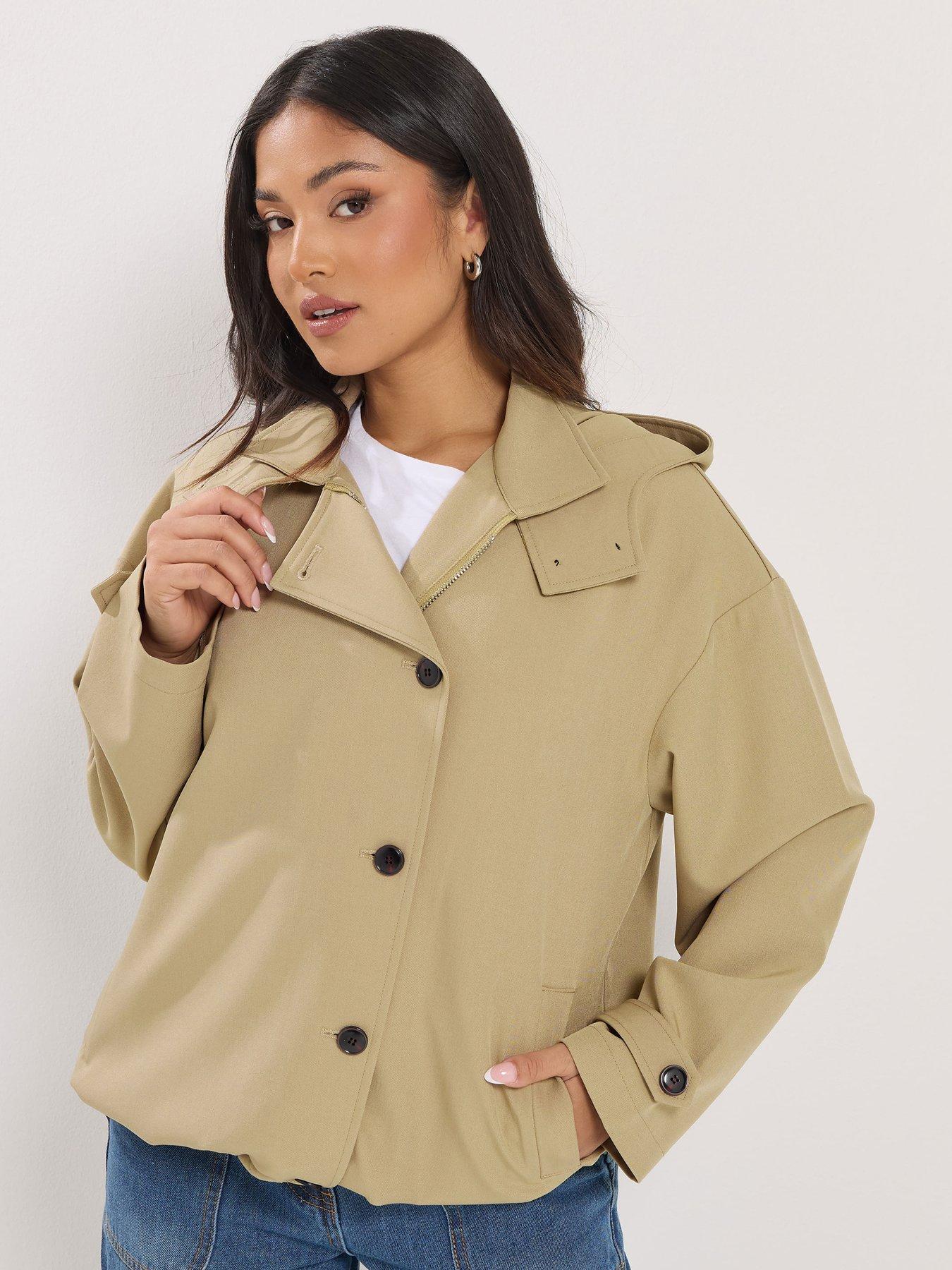 Image 1 of 5 of PixieGirl Petite Hooded Drawcord Jacket