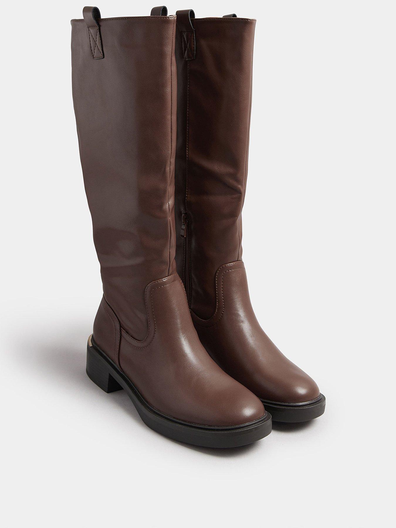  image of yours-standard-fit-knee-high-boot-brown