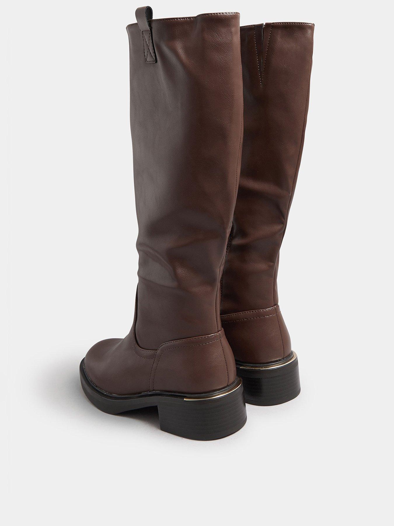  image of yours-standard-fit-knee-high-boot-brown