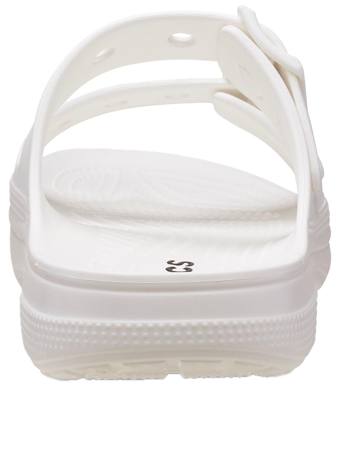  image of crocs-classic-buckle-sandal-white