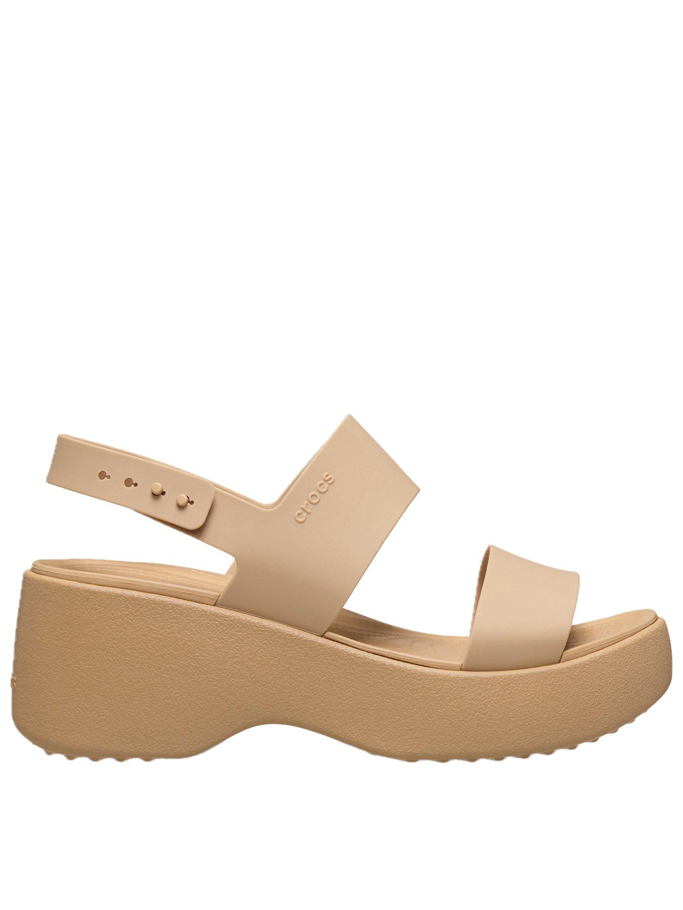 Image 1 of 6 of Crocs Brooklyn Sky Sandal - Cashew