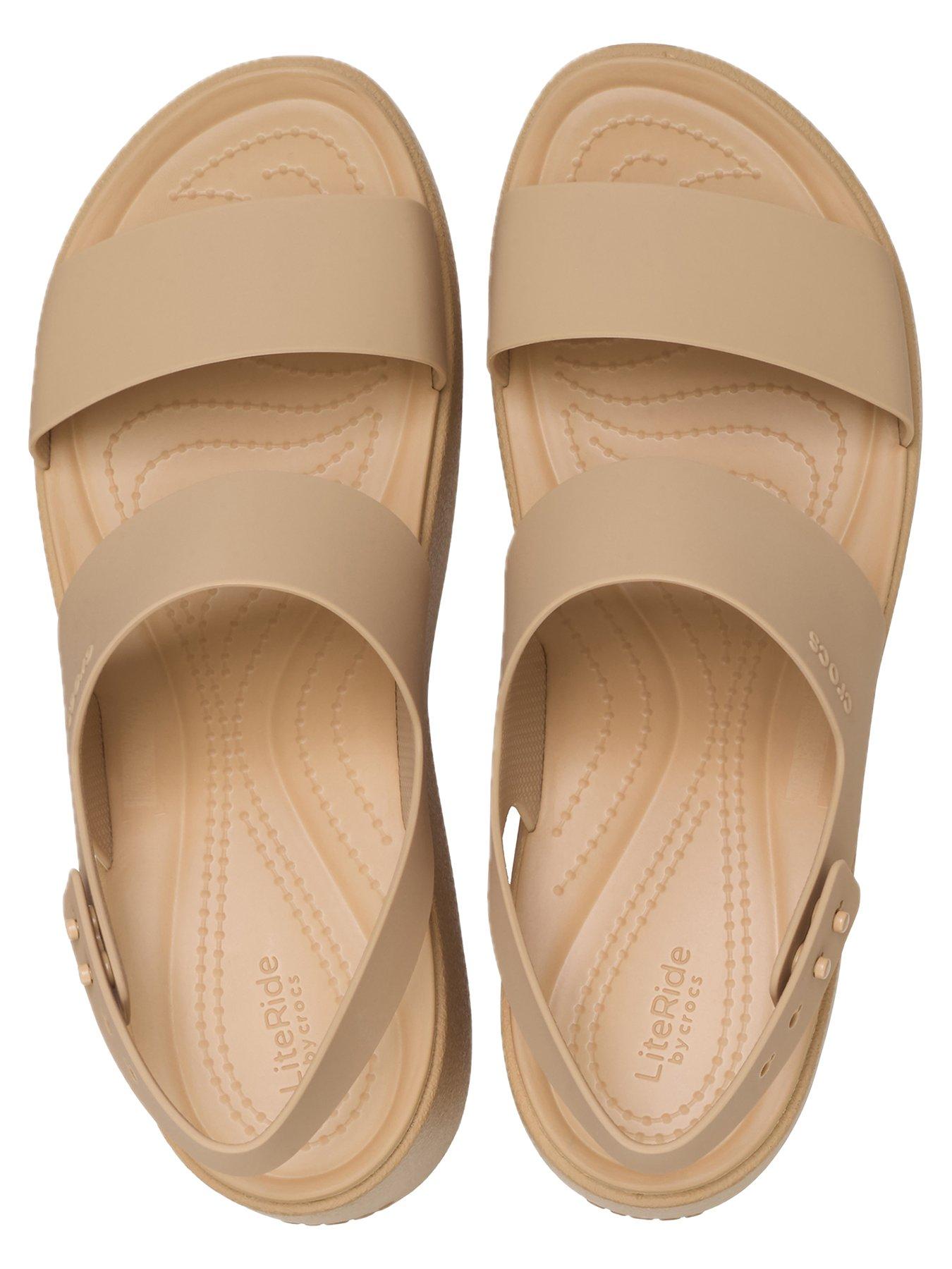 Image 4 of 6 of Crocs Brooklyn Sky Sandal - Cashew