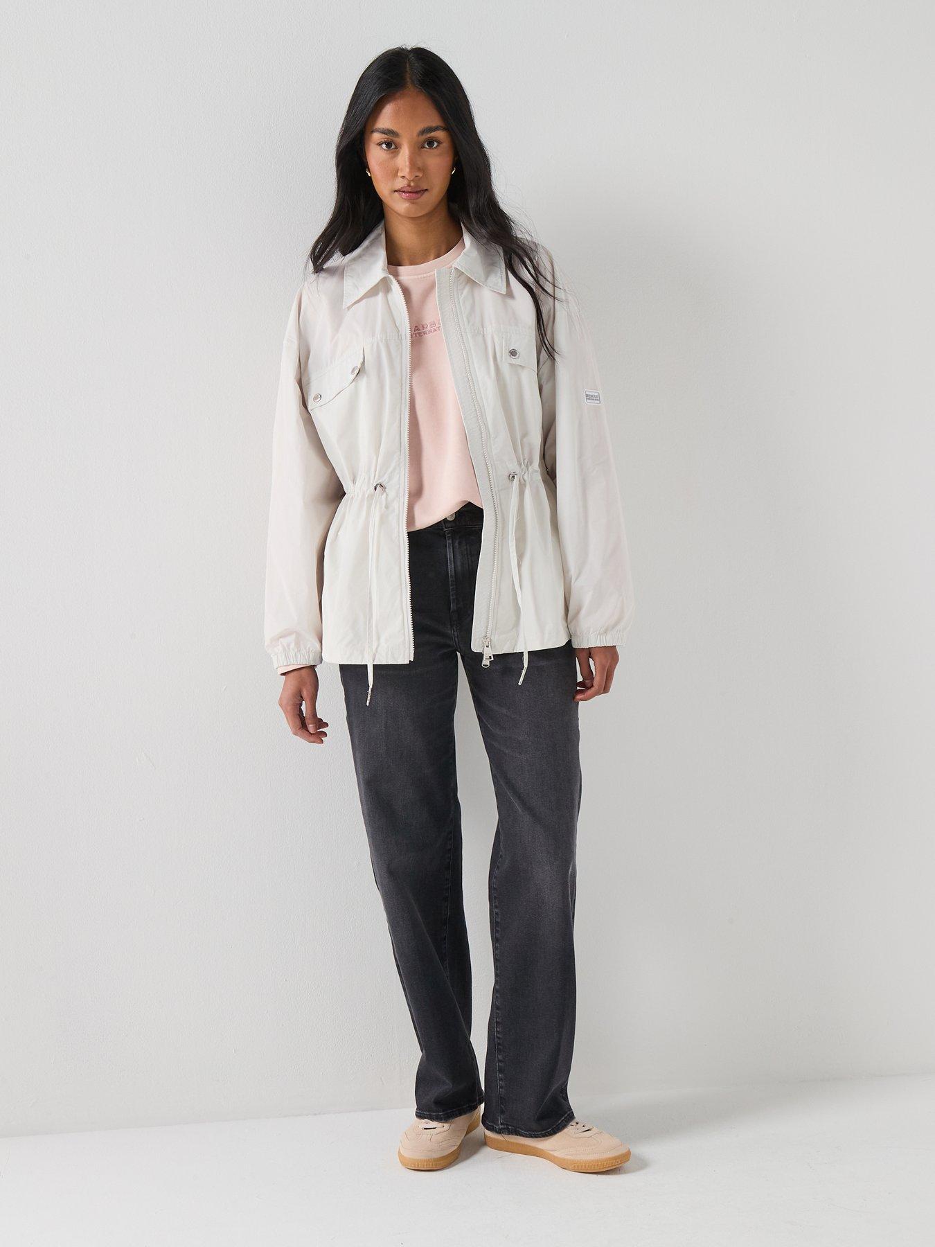  image of barbour-international-womens-octavia-showerproof-jacket-grey