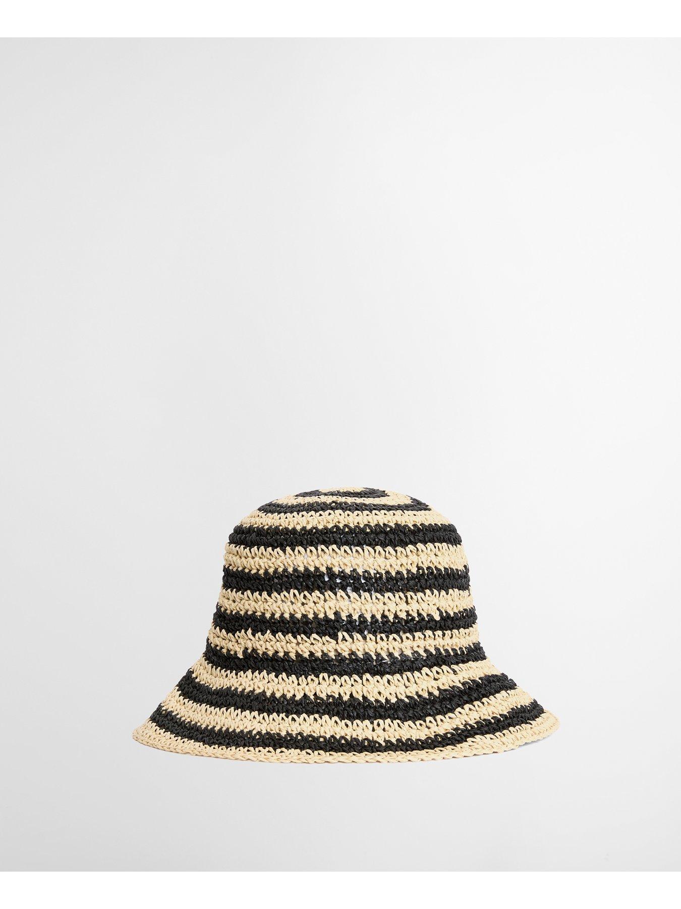 Image 2 of 3 of Barbour Annie Crochet Hat - Black/ecru
