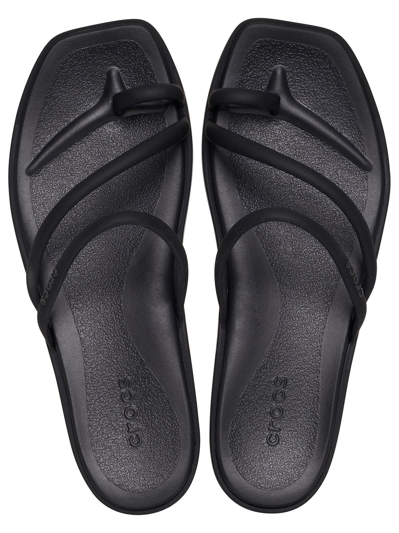  image of crocs-miami-toe-loop-sandal-black