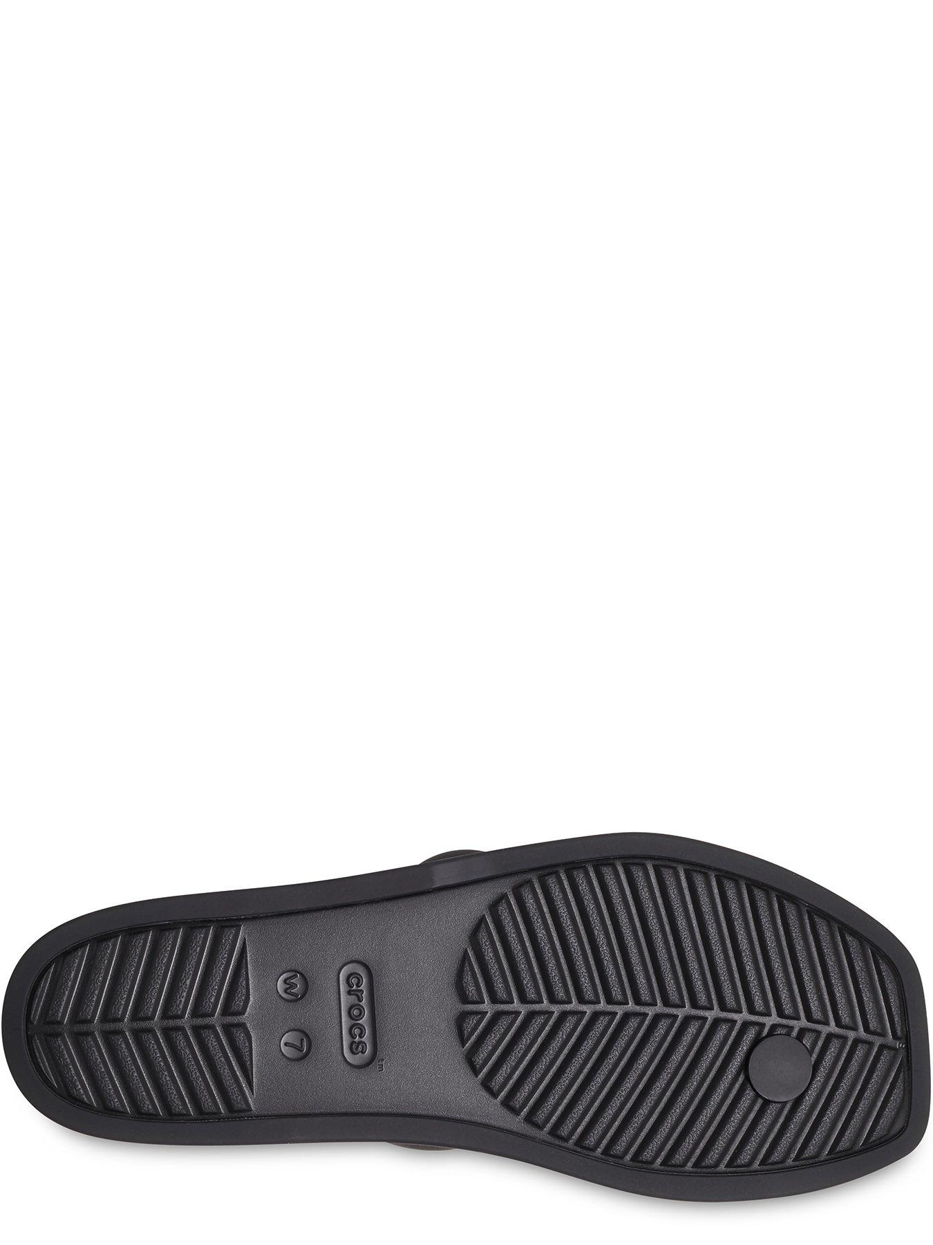  image of crocs-miami-toe-loop-sandal-black