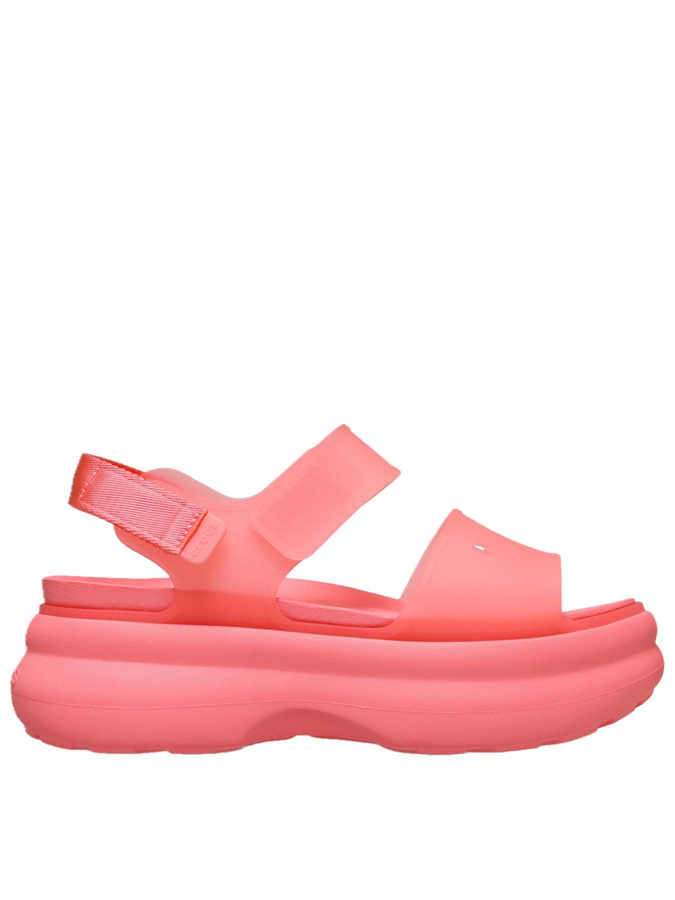 Crocs Soho Frosted Y Strap Sandals - Guava