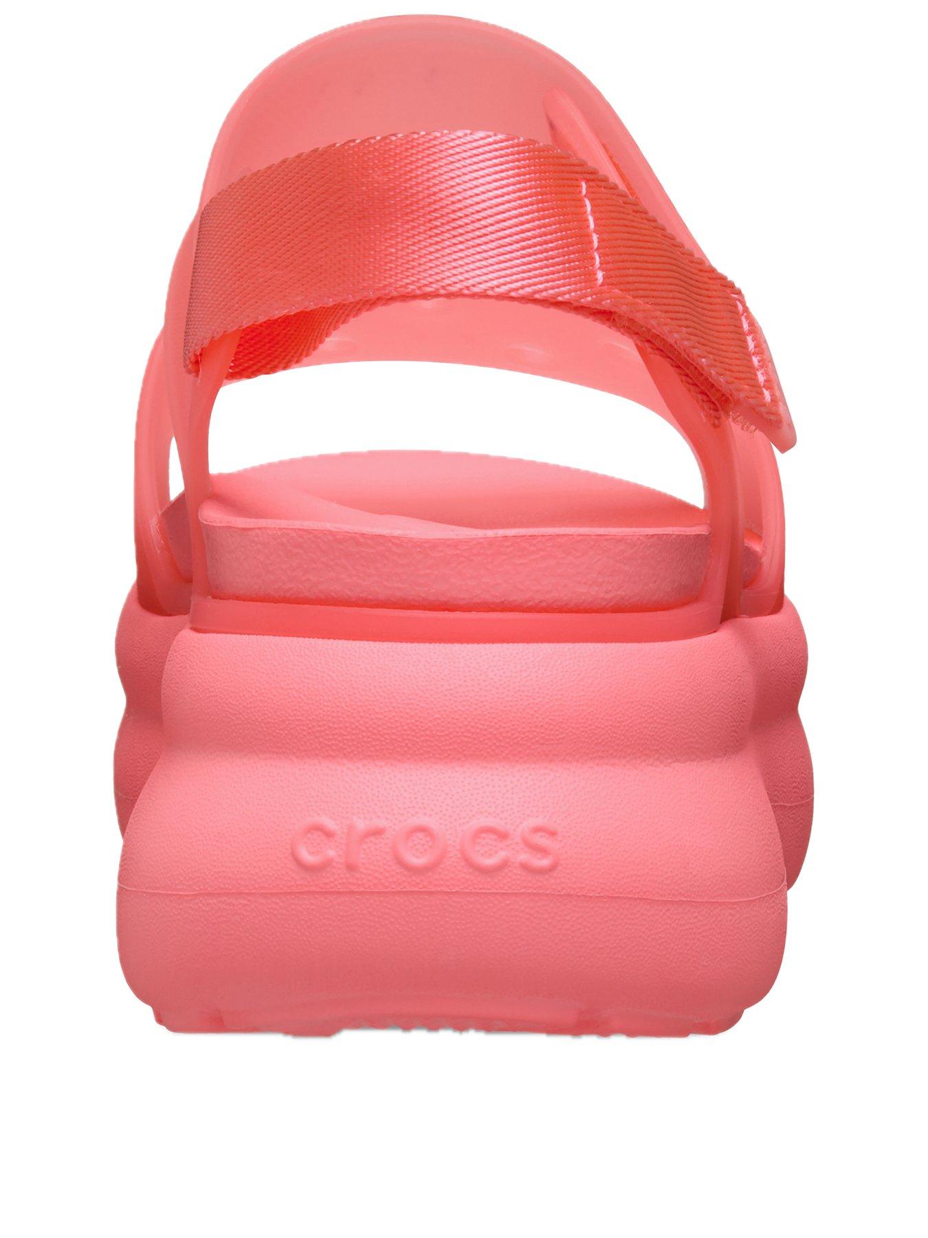  image of crocs-soho-frosted-y-strap-sandals-guava