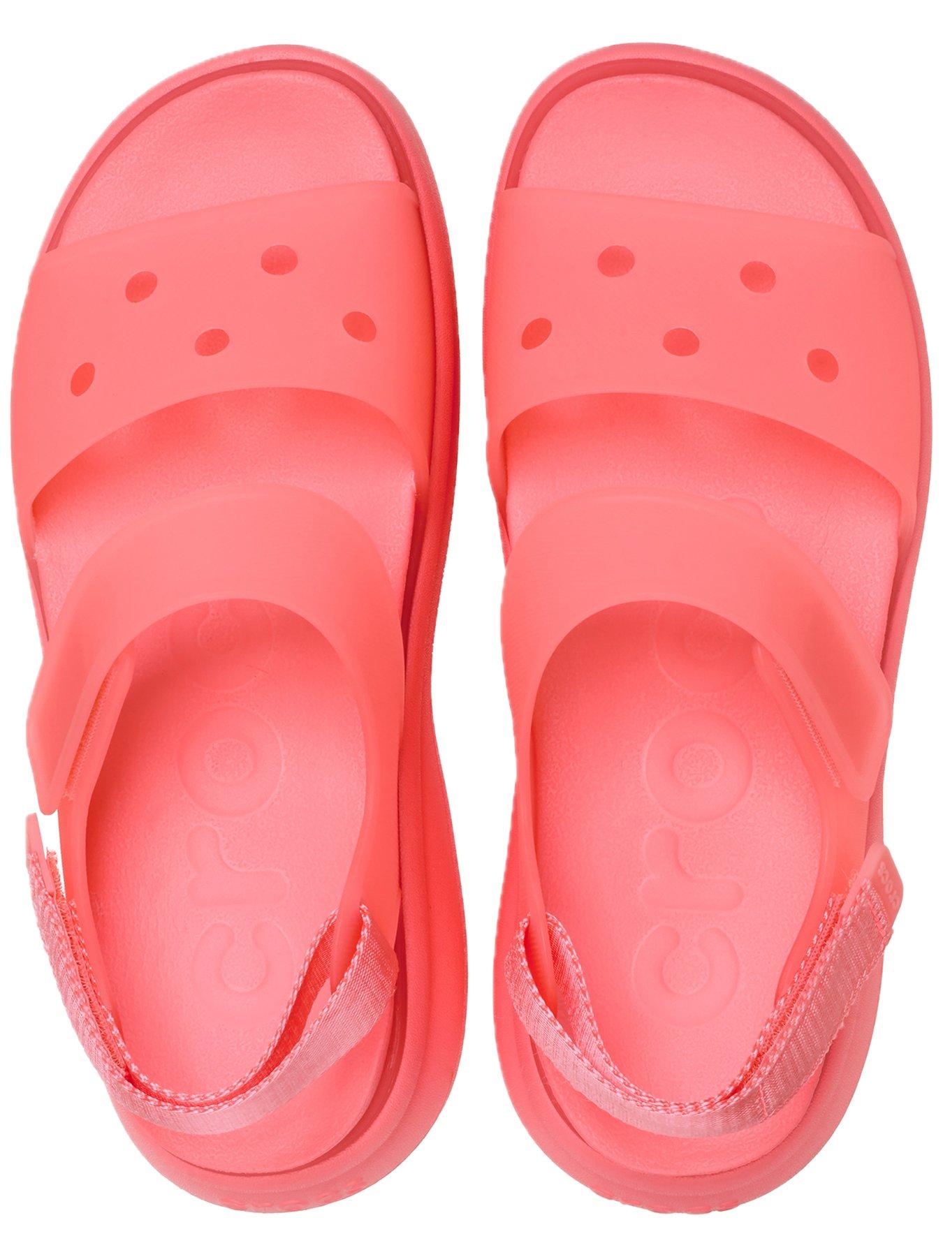  image of crocs-soho-frosted-y-strap-sandals-guava