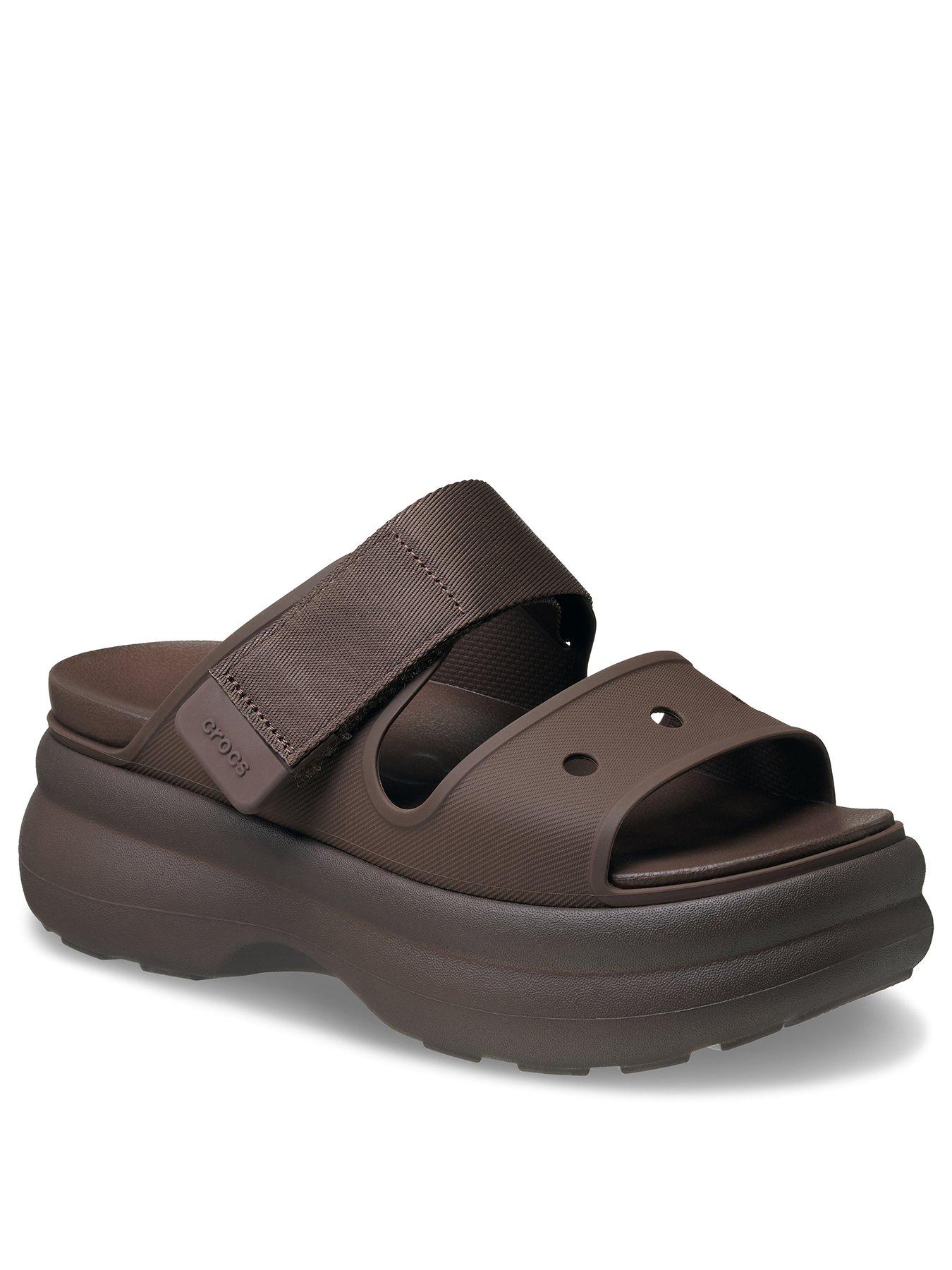 stillFront image of crocs-soho-two-strap-sandal-coffee
